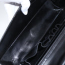 Salvatore Ferragamo Business Bag Leather Black Silver Auth bs32765-10