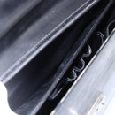 Salvatore Ferragamo Business Bag Leather Black Silver Auth bs32765-25