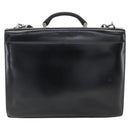 Salvatore Ferragamo Business Bag Leather Black Silver Auth bs32765-2