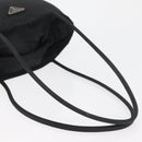 PRADA Tote Bag Nylon Black Silver Auth bs32768-9
