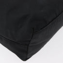 PRADA Tote Bag Nylon Black Silver Auth bs32768-10