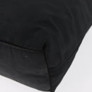 PRADA Tote Bag Nylon Black Silver Auth bs32768-18