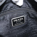 PRADA Tote Bag Nylon Black Silver Auth bs32768-20