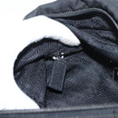 PRADA Tote Bag Nylon Black Silver Auth bs32768-23