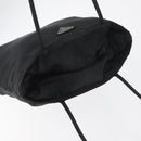 PRADA Tote Bag Nylon Black Silver Auth bs32768-8