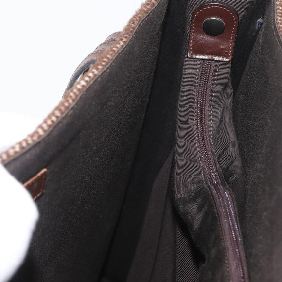 CHANEL Tote Bag Mouton Brown CC Auth bs32769