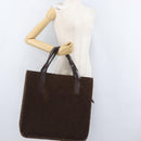 CHANEL Tote Bag Mouton Brown CC Auth bs32769-25