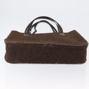 CHANEL Tote Bag Mouton Brown CC Auth bs32769-5
