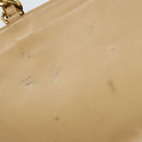 CHANEL Tote Bag Leather Beige Gold CC Auth bs32770-14