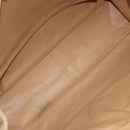CHANEL Tote Bag Leather Beige Gold CC Auth bs32770-16