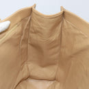 CHANEL Tote Bag Leather Beige Gold CC Auth bs32770-17