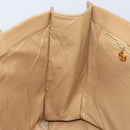 CHANEL Tote Bag Leather Beige Gold CC Auth bs32770-18