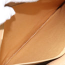 CHANEL Tote Bag Leather Beige Gold CC Auth bs32770-20