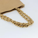 CHANEL Tote Bag Leather Beige Gold CC Auth bs32770-7