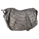 CHANEL Unlimited Shoulder Bag Coated Canvas Silver CC Auth bs32772-1