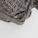 CHANEL Unlimited Shoulder Bag Coated Canvas Silver CC Auth bs32772-11