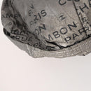 CHANEL Unlimited Shoulder Bag Coated Canvas Silver CC Auth bs32772-12