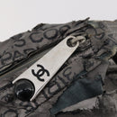 CHANEL Unlimited Shoulder Bag Coated Canvas Silver CC Auth bs32772-15