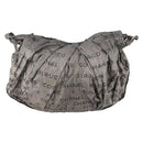 CHANEL Unlimited Shoulder Bag Coated Canvas Silver CC Auth bs32772-3