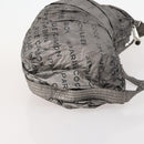 CHANEL Unlimited Shoulder Bag Coated Canvas Silver CC Auth bs32772-4