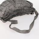CHANEL Unlimited Shoulder Bag Coated Canvas Silver CC Auth bs32772-8
