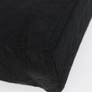 Christian Dior Canage Hand Bag Nylon Black Silver Auth bs32773-10
