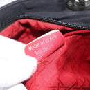Christian Dior Canage Hand Bag Nylon Black Silver Auth bs32773-22