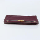 Christian Dior Pouch Canvas Red Gold Auth bs32775-7
