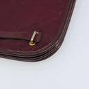 Christian Dior Pouch Canvas Red Gold Auth bs32775-8