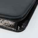 CHANEL Chain Shoulder Bag Patent leather Black Gold CC Auth bs32777-9