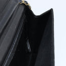 CHANEL Chain Shoulder Bag Patent leather Black Gold CC Auth bs32777-18