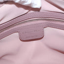 Christian Dior Canage Handtasche Nylon Pink Silber Auth bs32778-20
