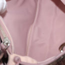 Christian Dior Canage Handtasche Nylon Pink Silber Auth bs32778-23