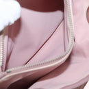Christian Dior Canage Handtasche Nylon Pink Silber Auth bs32778-27
