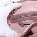 Christian Dior Canage Handtas Nylon Roze Zilver Auth bs32778-28