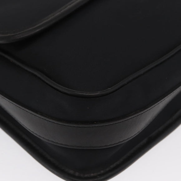 BURBERRY Shoulder Bag Nylon Black Silver Auth bs32780