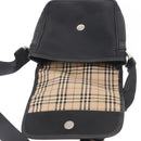BURBERRY Shoulder Bag Nylon Black Silver Auth bs32780-16