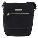 BURBERRY Shoulder Bag Nylon Black Silver Auth bs32780-2