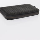 BOTTEGA VENETA INTRECCIATO Wallet Leather 2 Set Black Auth bs32783-5