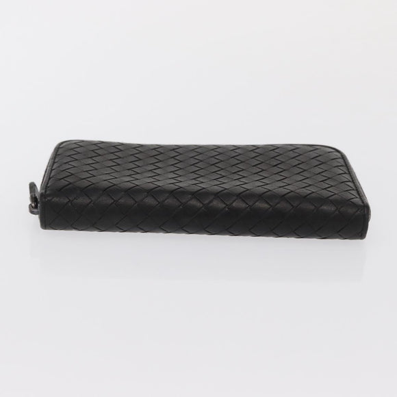 BOTTEGA VENETA INTRECCIATO Wallet Leather 2 Set Black Auth bs32783