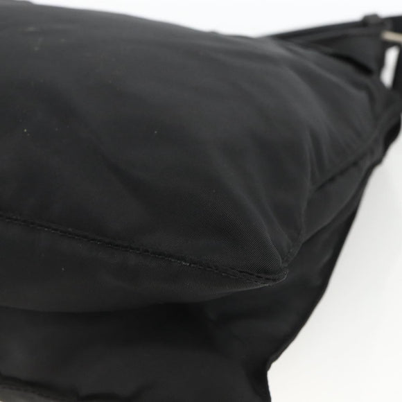 PRADA Shoulder Bag Nylon Black Silver Auth bs32787