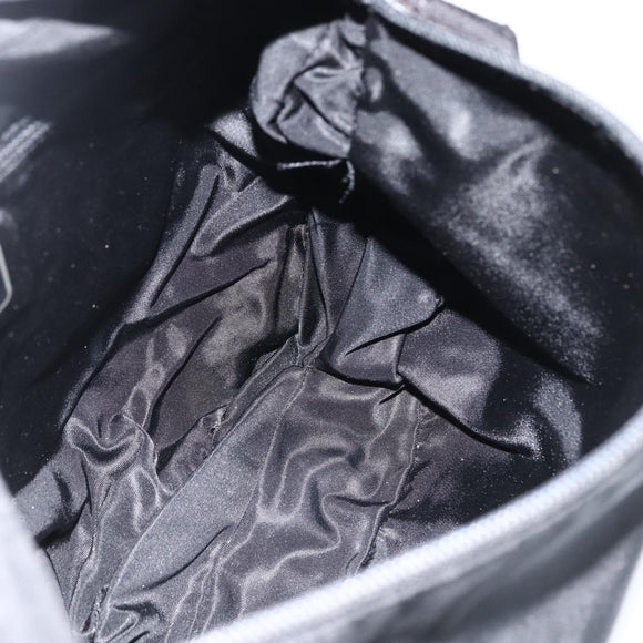 PRADA Shoulder Bag Nylon Black Silver Auth bs32787