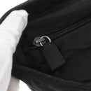 PRADA Tote Bag Nylon Black Silver Auth bs32788-10