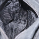 PRADA Tote Bag Nylon Black Silver Auth bs32788-19