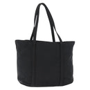PRADA Tote Bag Nylon Black Silver Auth bs32788-2