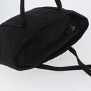 PRADA Tote Bag Nylon Black Silver Auth bs32788-6