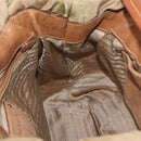 PRADA Tote Bag Nylon Beige Gold Auth bs32789-19