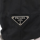 PRADA Tote Bag Nylon Black Silver Auth bs32790-17