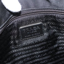 PRADA Tote Bag Nylon Black Silver Auth bs32790-10