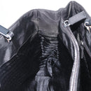 PRADA Tote Bag Nylon Black Silver Auth bs32790-21